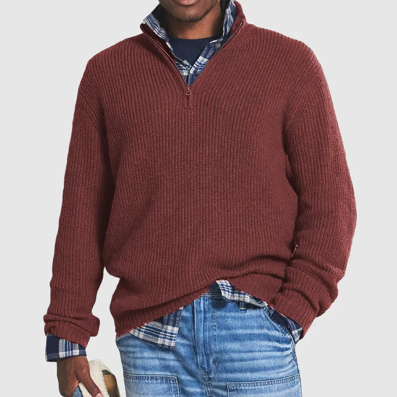 Gabriel | Elegant half-zip sweater