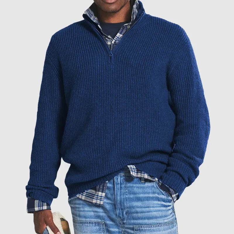 Gabriel | Elegant half-zip sweater