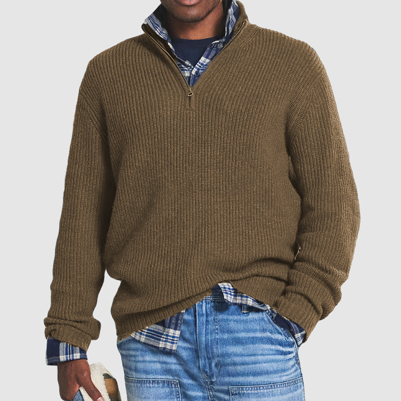 Gabriel | Elegant half-zip sweater