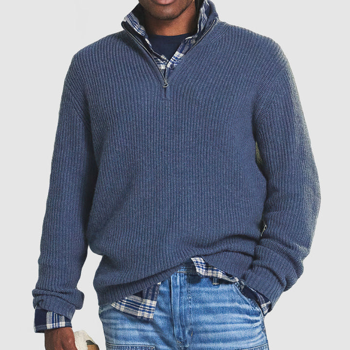 Gabriel | Elegant half-zip sweater